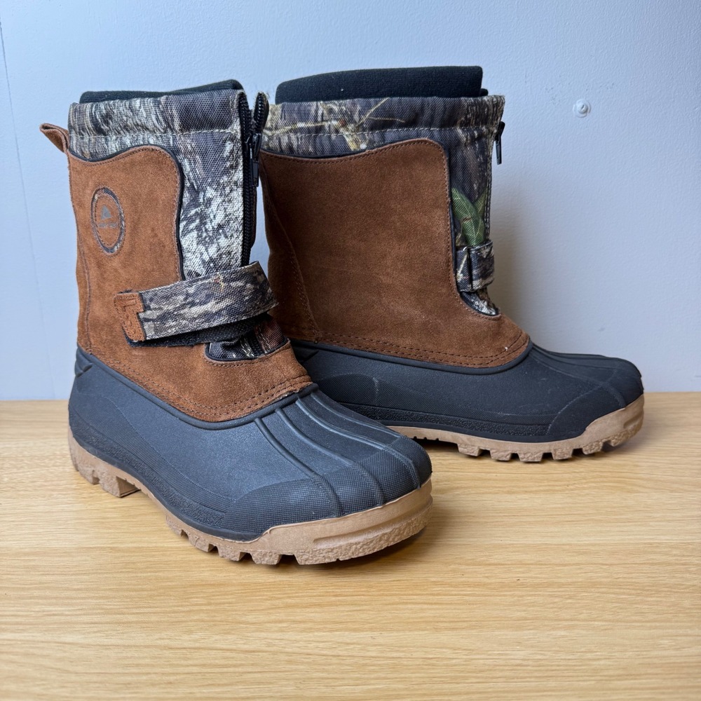 Ozark Trail Suede Winter Duck Boots Mens Size 5 Gorpcore Hunting Camo Hiking - Picture 5 of 12